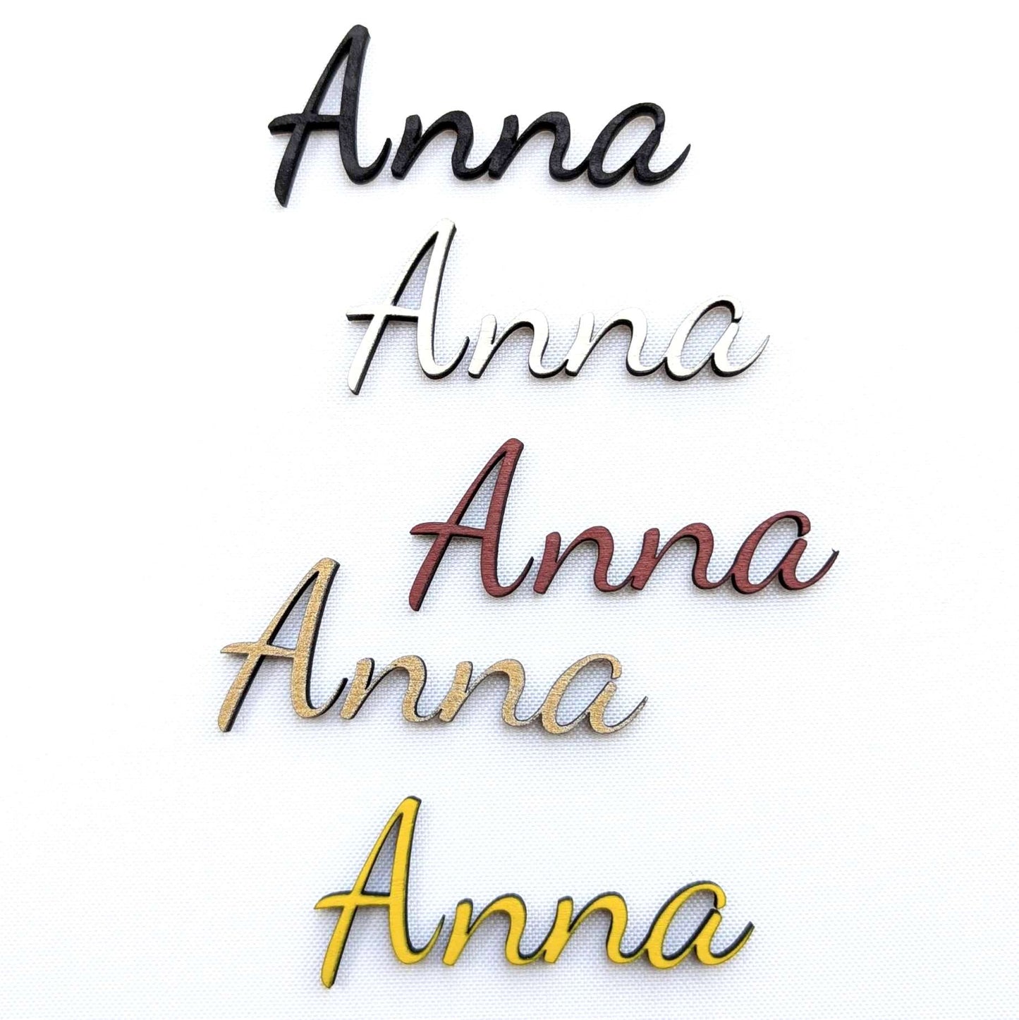 Premium Namensschild 3D aus Buche – mit edler, personalisierter 3D-Schrift