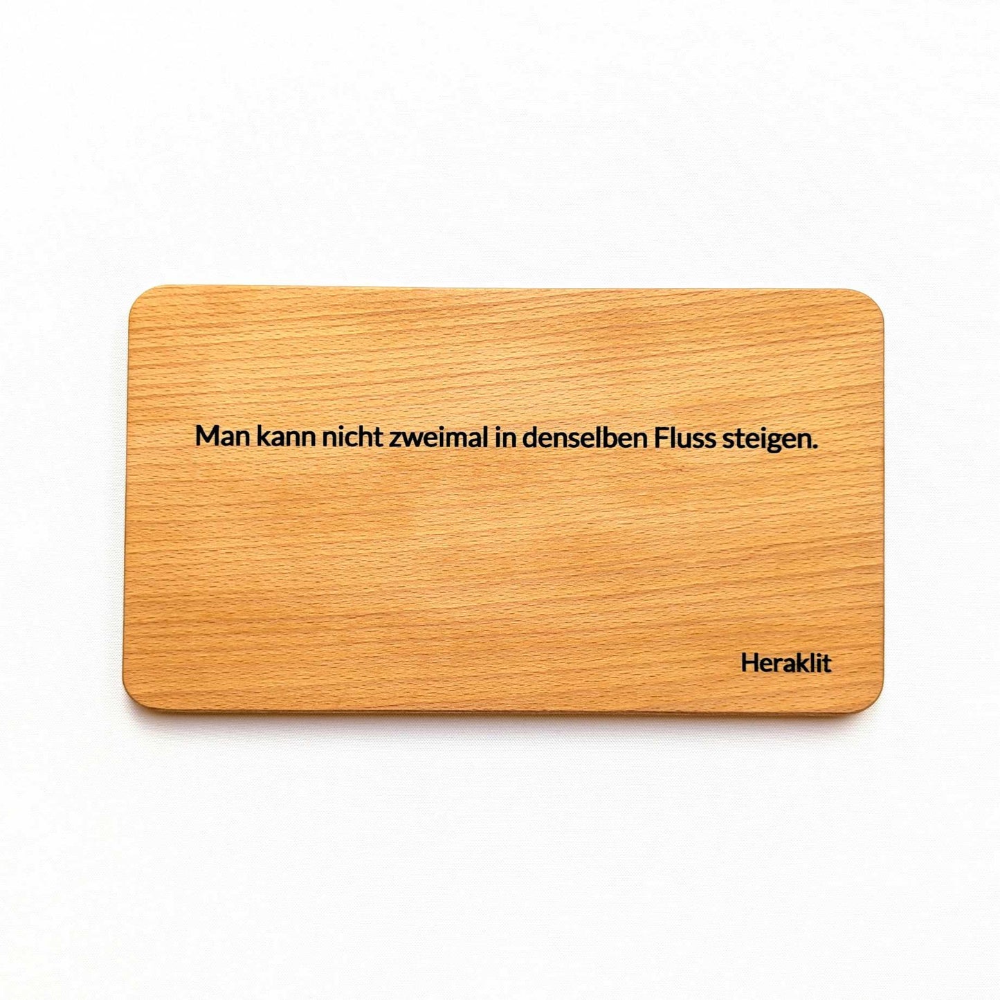 Premium Zitat-Holzshild aus Buche – personalisiertes Holzschild mit individuellem Zitat