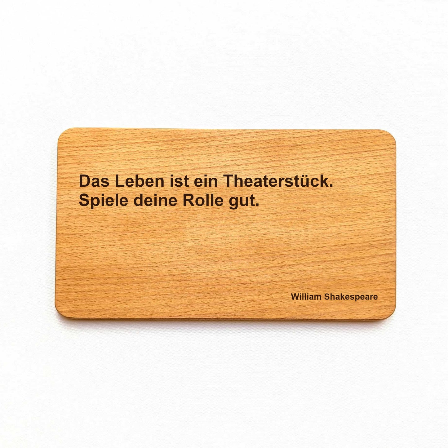Premium Zitat-Holzshild aus Buche – personalisiertes Holzschild mit individuellem Zitat