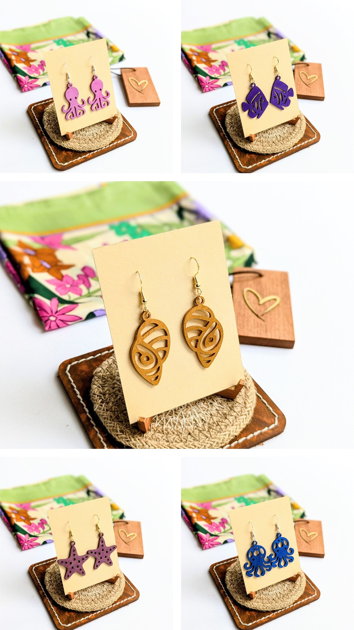 LAW Ocean Lederohrringe – Federleicht. Funkelnd. Voller Charakter.