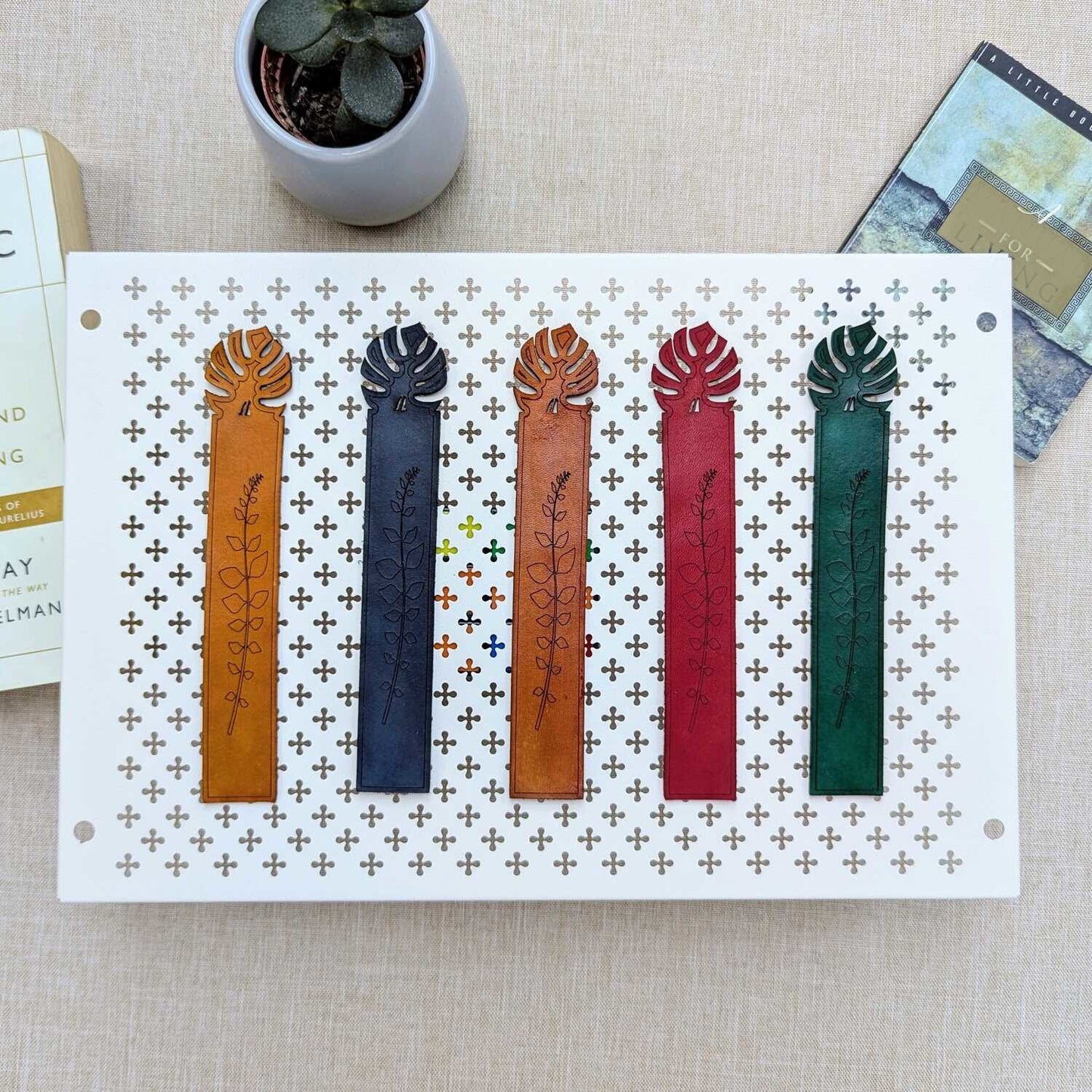 Noemi Kollektion - Leder Lesezeichen, Bookmarks