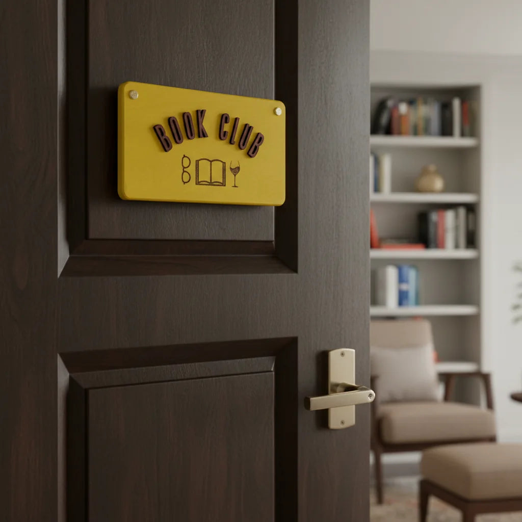 Premium Namensschild 3D aus Buche – mit edler, personalisierter 3D-Schrift