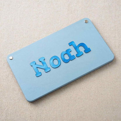 Kinderzimmer Namensschild Buche personalisiert – Türschild für Babyzimmer