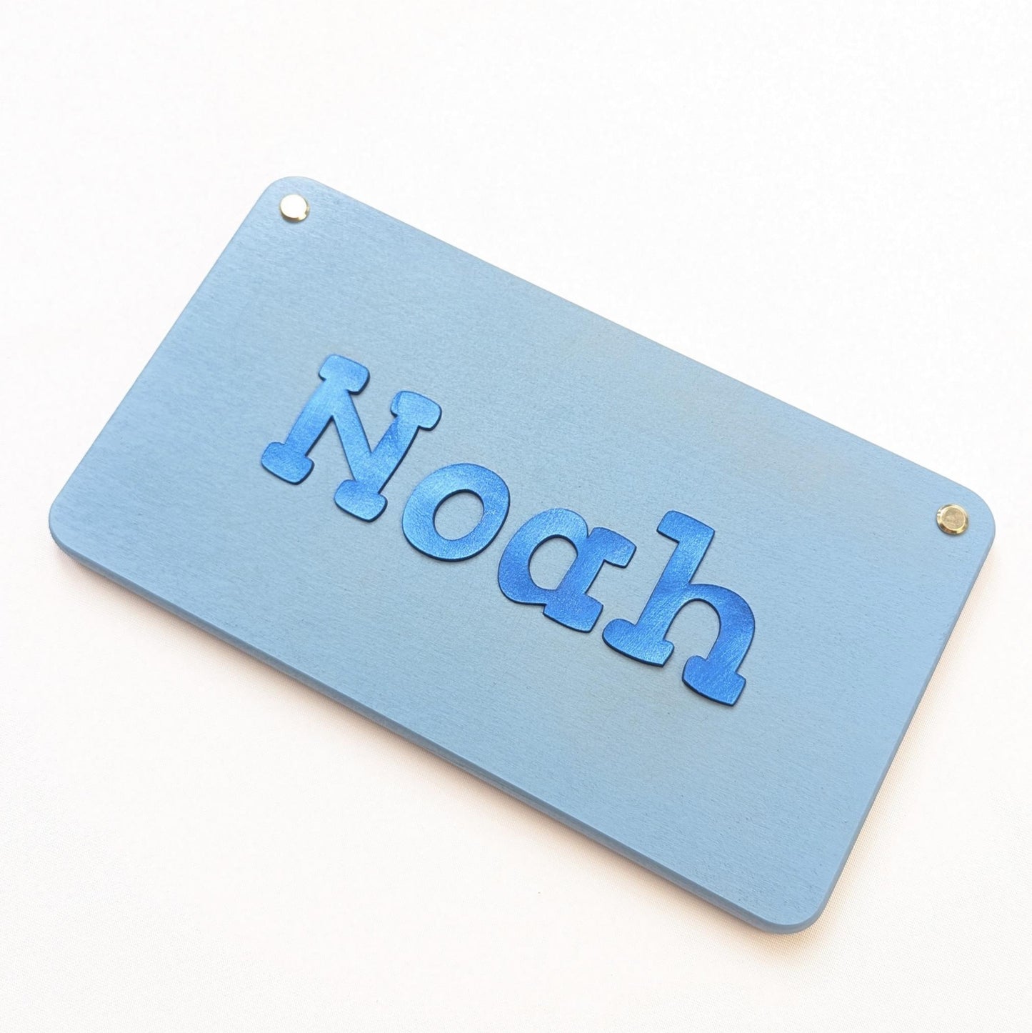 Kinderzimmer Namensschild Buche personalisiert – Türschild für Babyzimmer