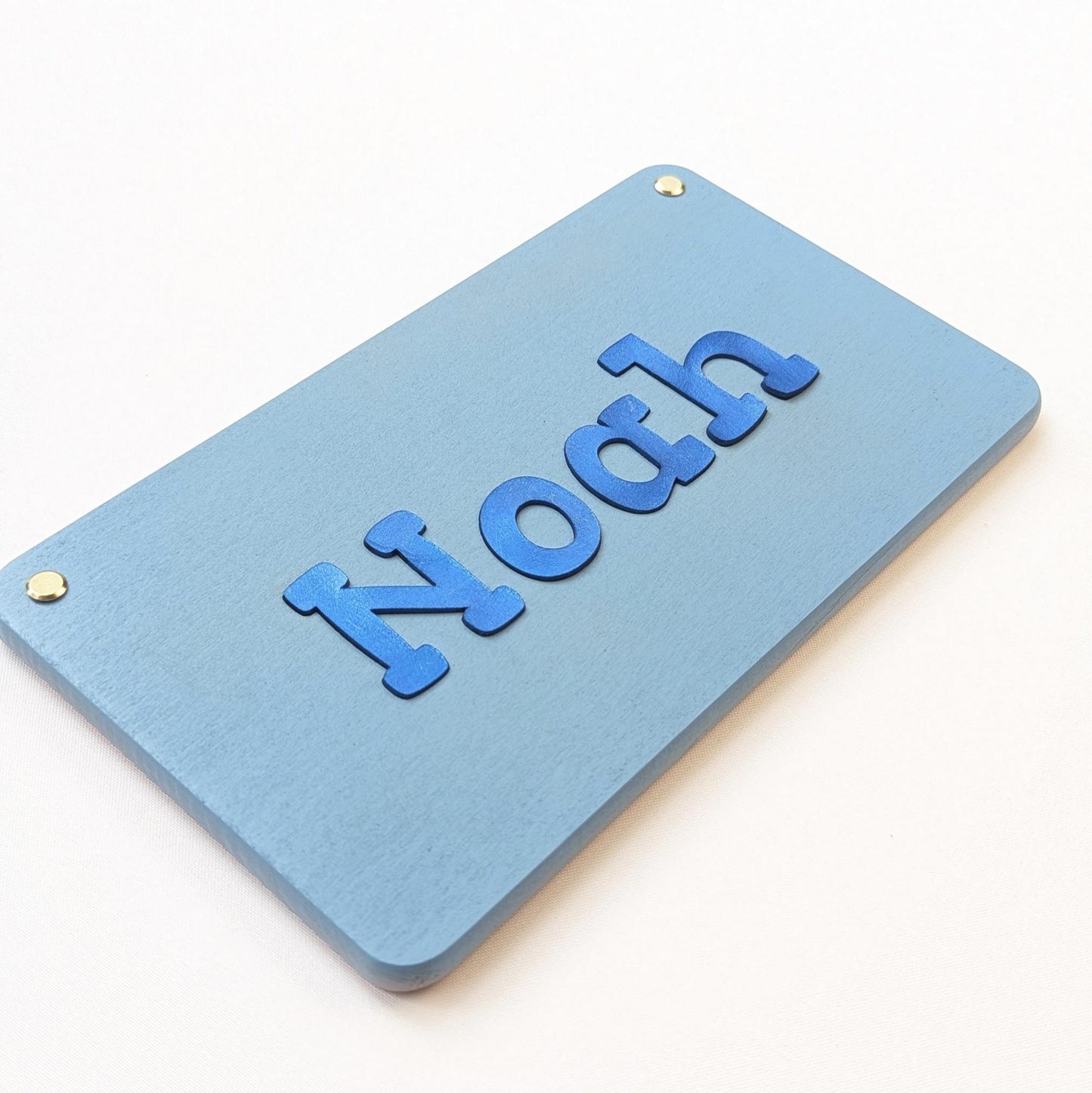 Kinderzimmer Namensschild Buche personalisiert – Türschild für Babyzimmer