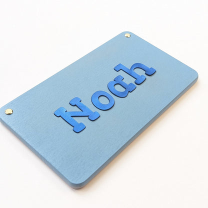 Kinderzimmer Namensschild Buche personalisiert – Türschild für Babyzimmer