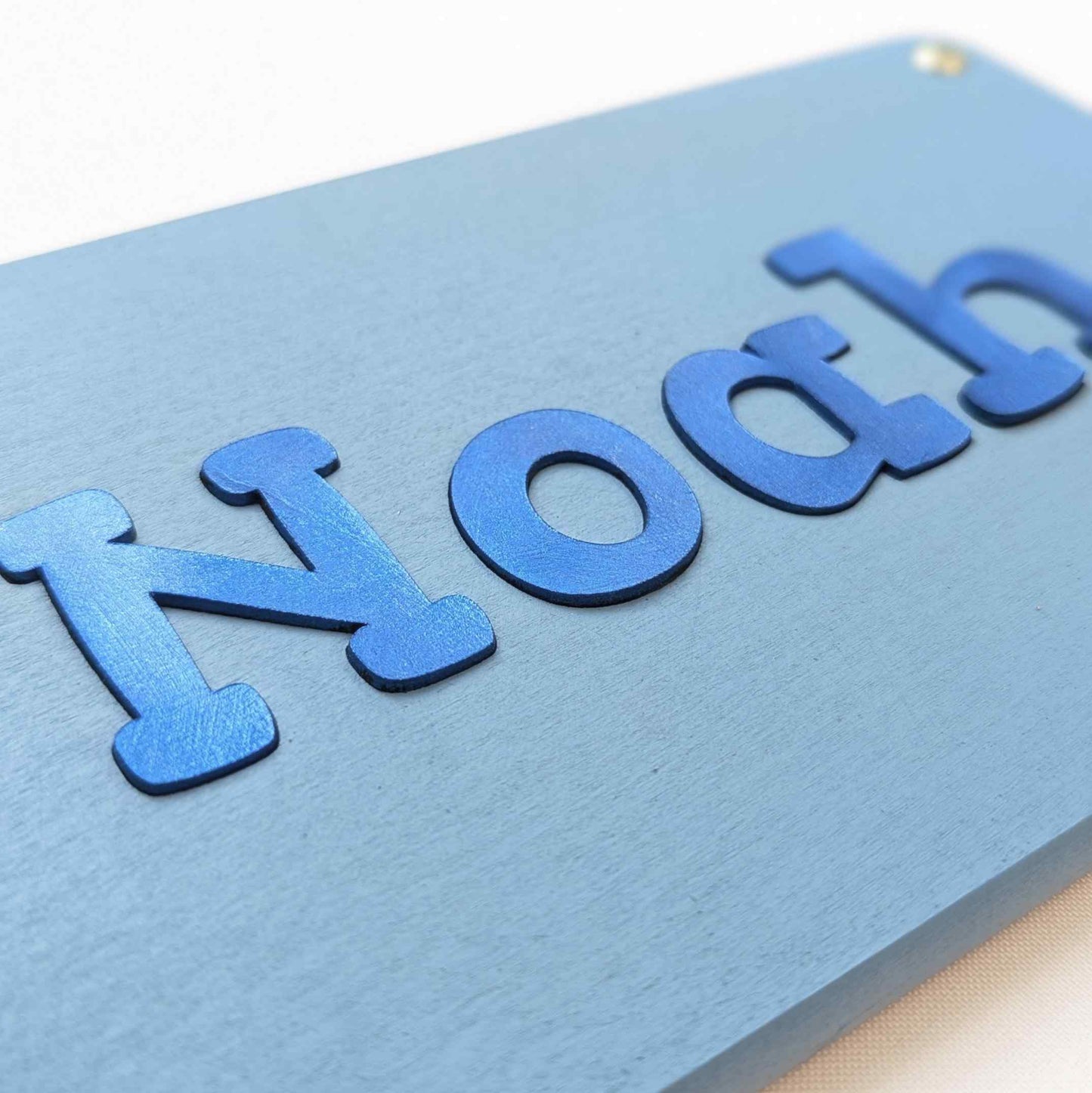 Kinderzimmer Namensschild Buche personalisiert – Türschild für Babyzimmer