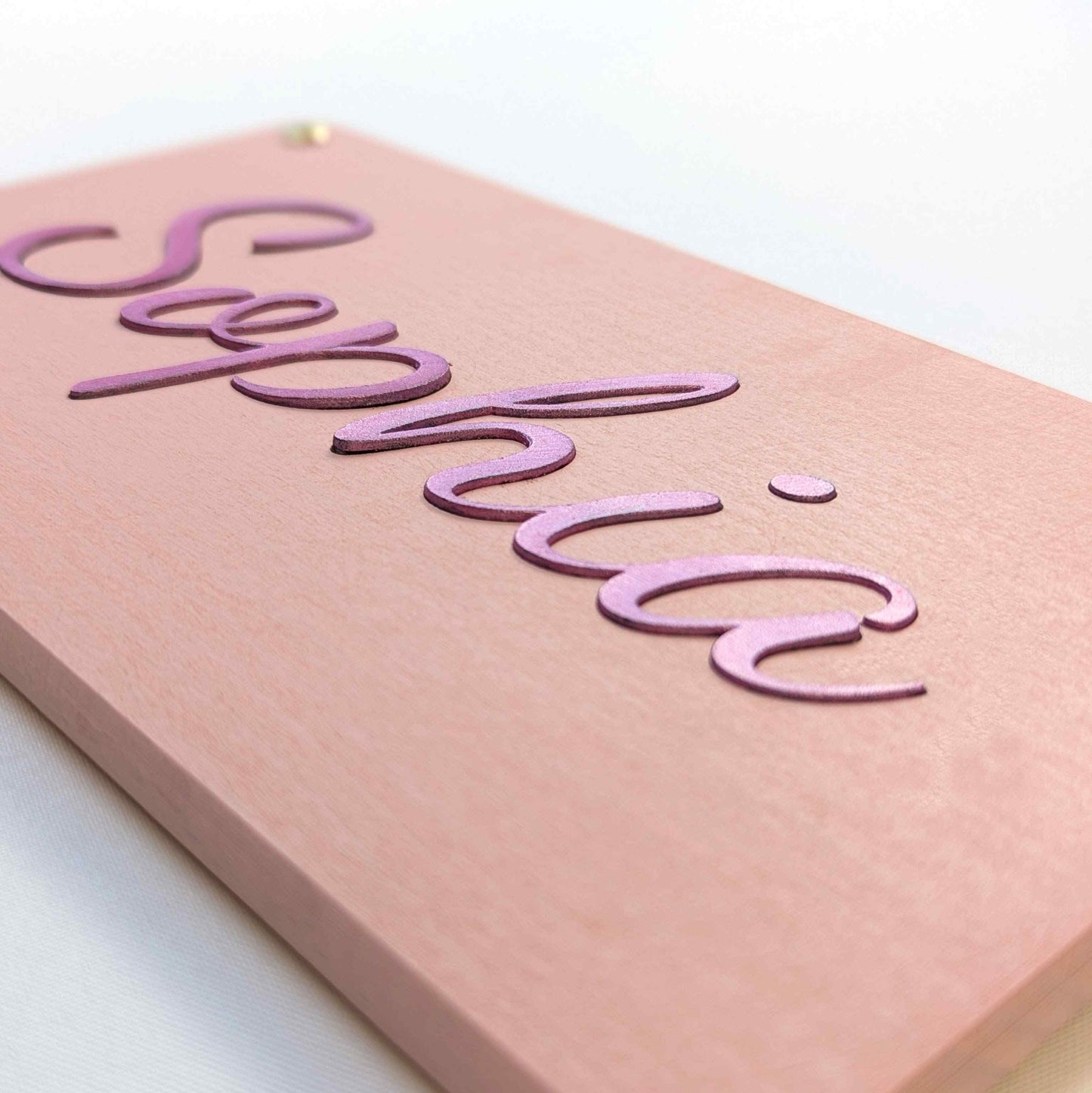 Kinderzimmer Namensschild Buche personalisiert – Türschild für Babyzimmer