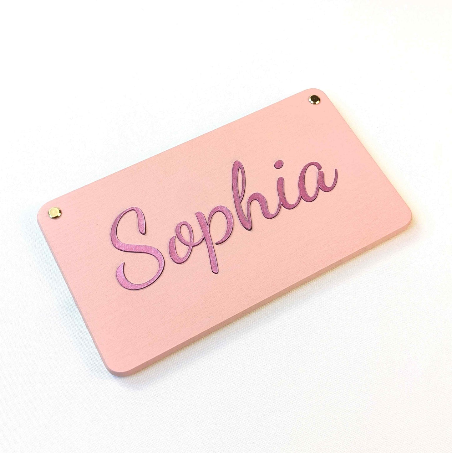 Kinderzimmer Namensschild Buche personalisiert – Türschild für Babyzimmer