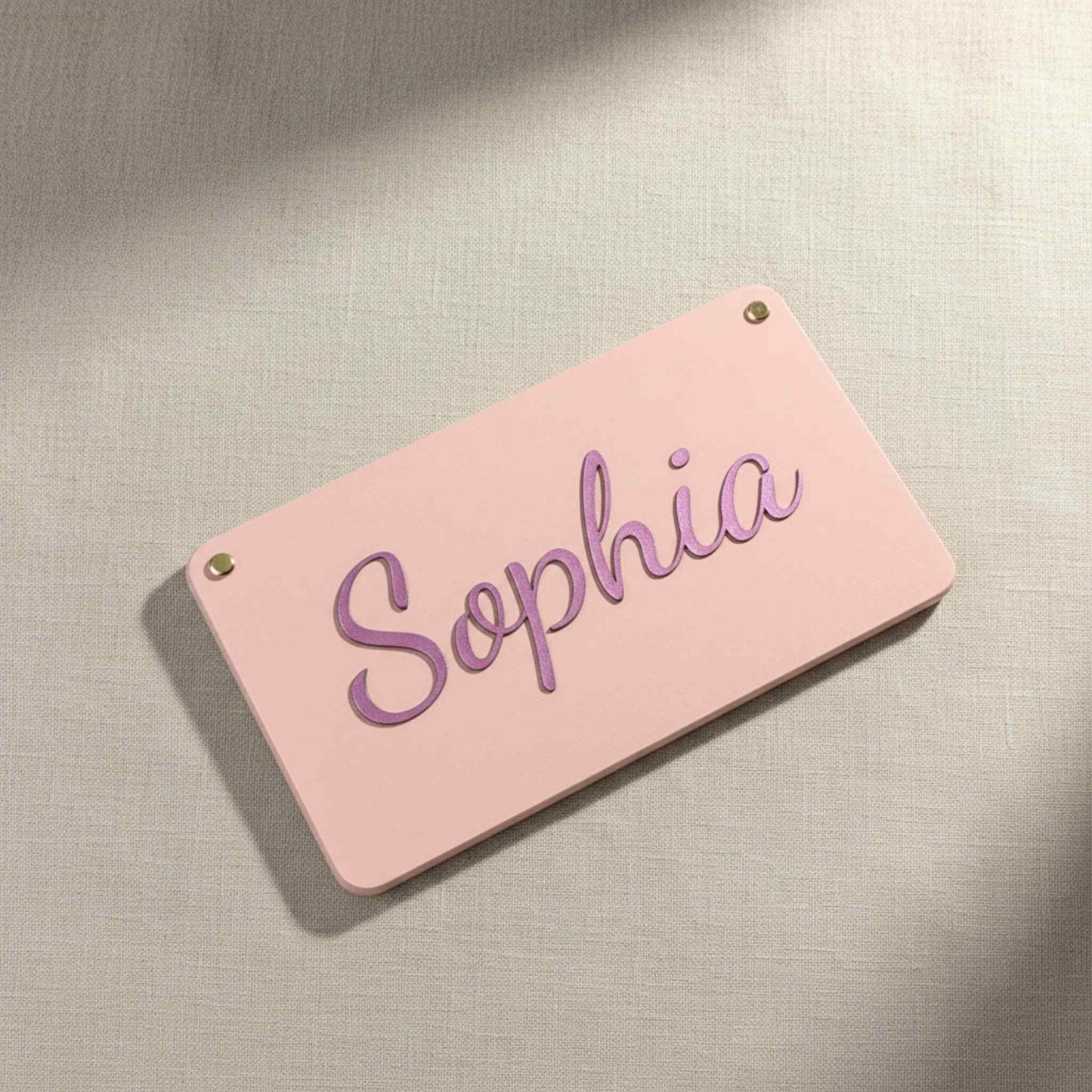 Kinderzimmer Namensschild Buche personalisiert – Türschild für Babyzimmer