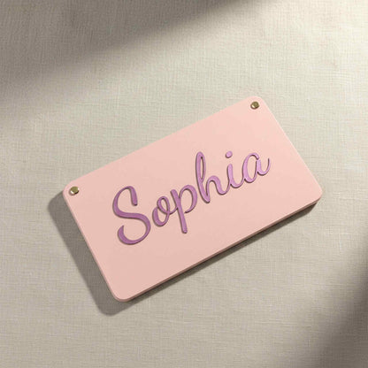 Kinderzimmer Namensschild Buche personalisiert – Türschild für Babyzimmer