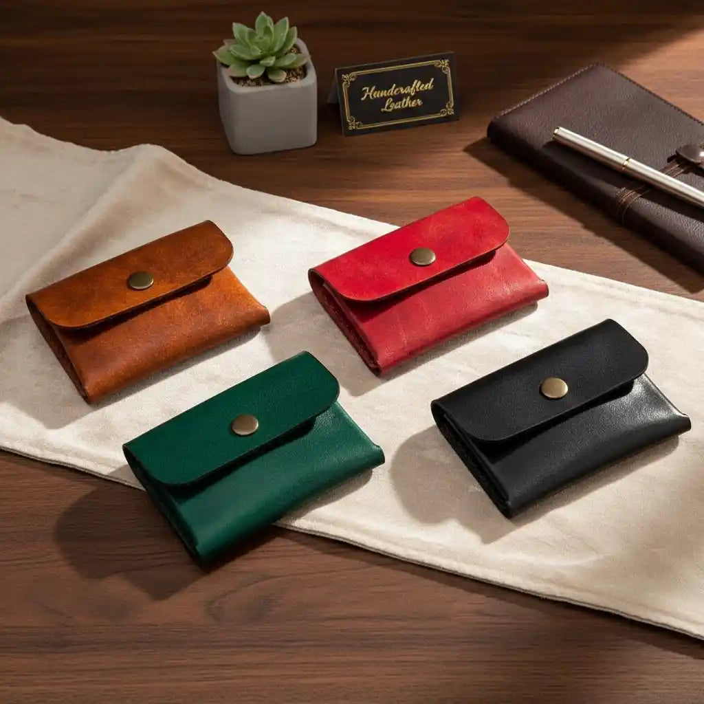 Lux Leder Wallet - Leder Portemonnaie, elegant, minimalistisch