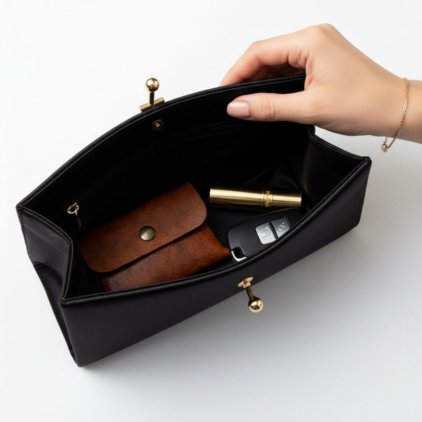 Mini Leder Wallet Lux Color – Minimalistisches handgemachtes Leder Portemonnaie – Slim Wallet für Herren & Damen – Personalisierbar