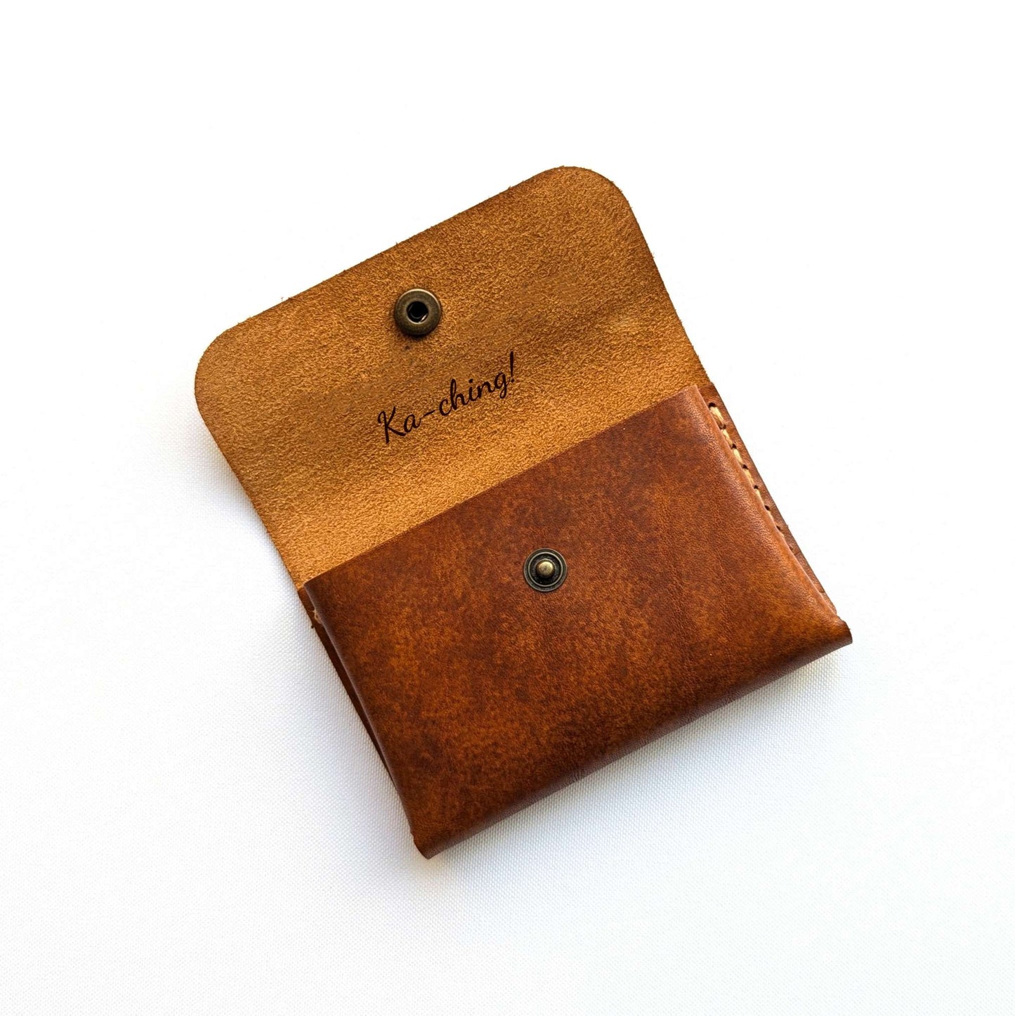 Mini Leder Wallet Lux Color – Minimalistisches handgemachtes Leder Portemonnaie – Slim Wallet für Herren & Damen – Personalisierbar