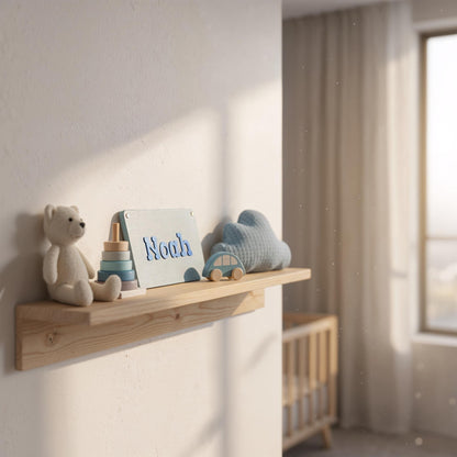 Kinderzimmer Namensschild Buche personalisiert – Türschild für Babyzimmer