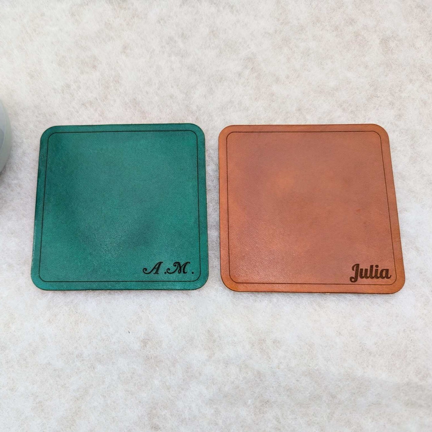 Francesco - 4x Leather Coaster