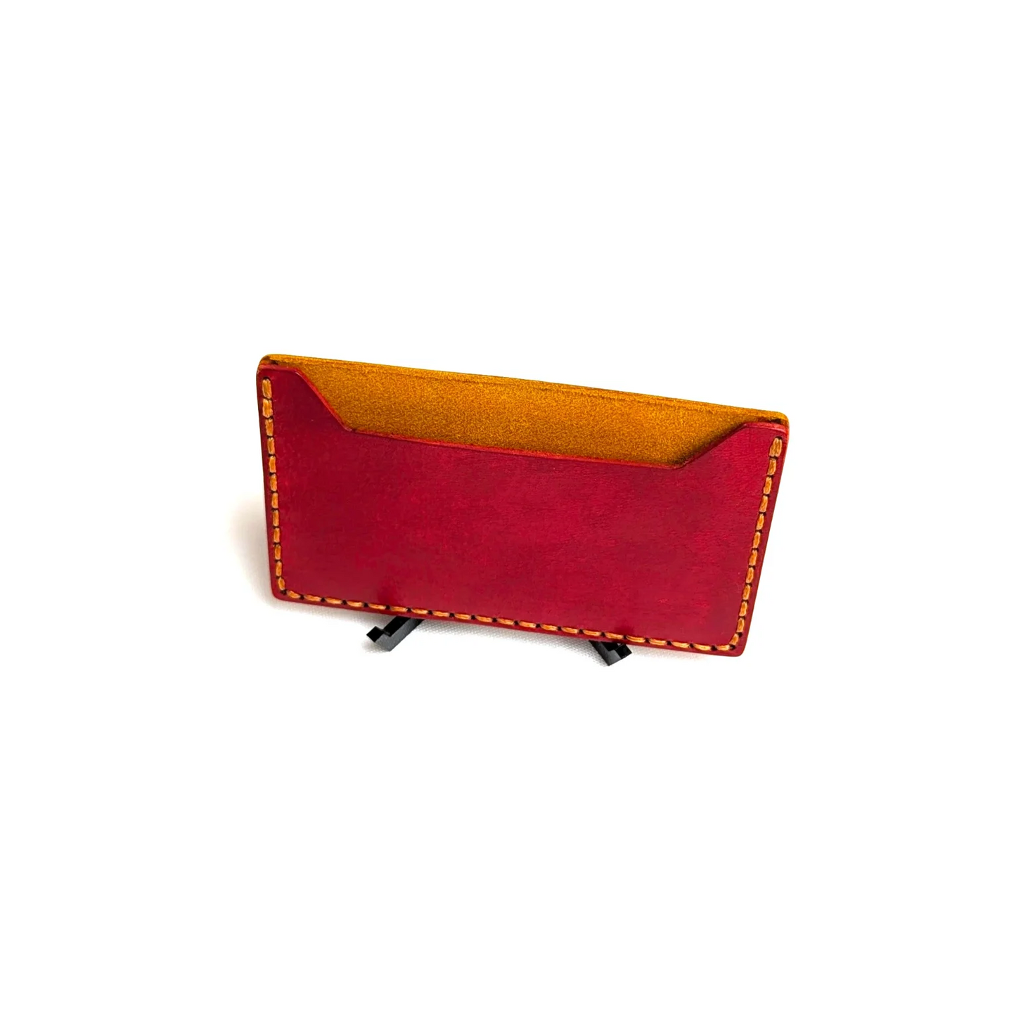 Micro CC Leder Wallet - Minimalistische Leder Kartenetui, handgemachte Slim Wallet