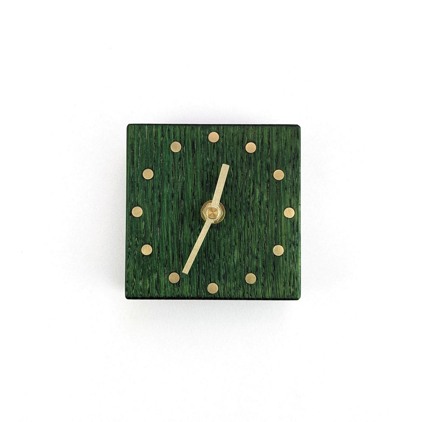 KloK KloK - Elegante Designuhr aus Massivholz mit Messing Inlays & Leder Rückseite