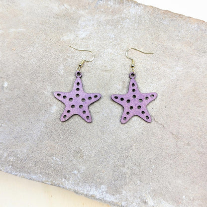 LAW Ocean Lederohrringe – Federleicht. Funkelnd. Voller Charakter.