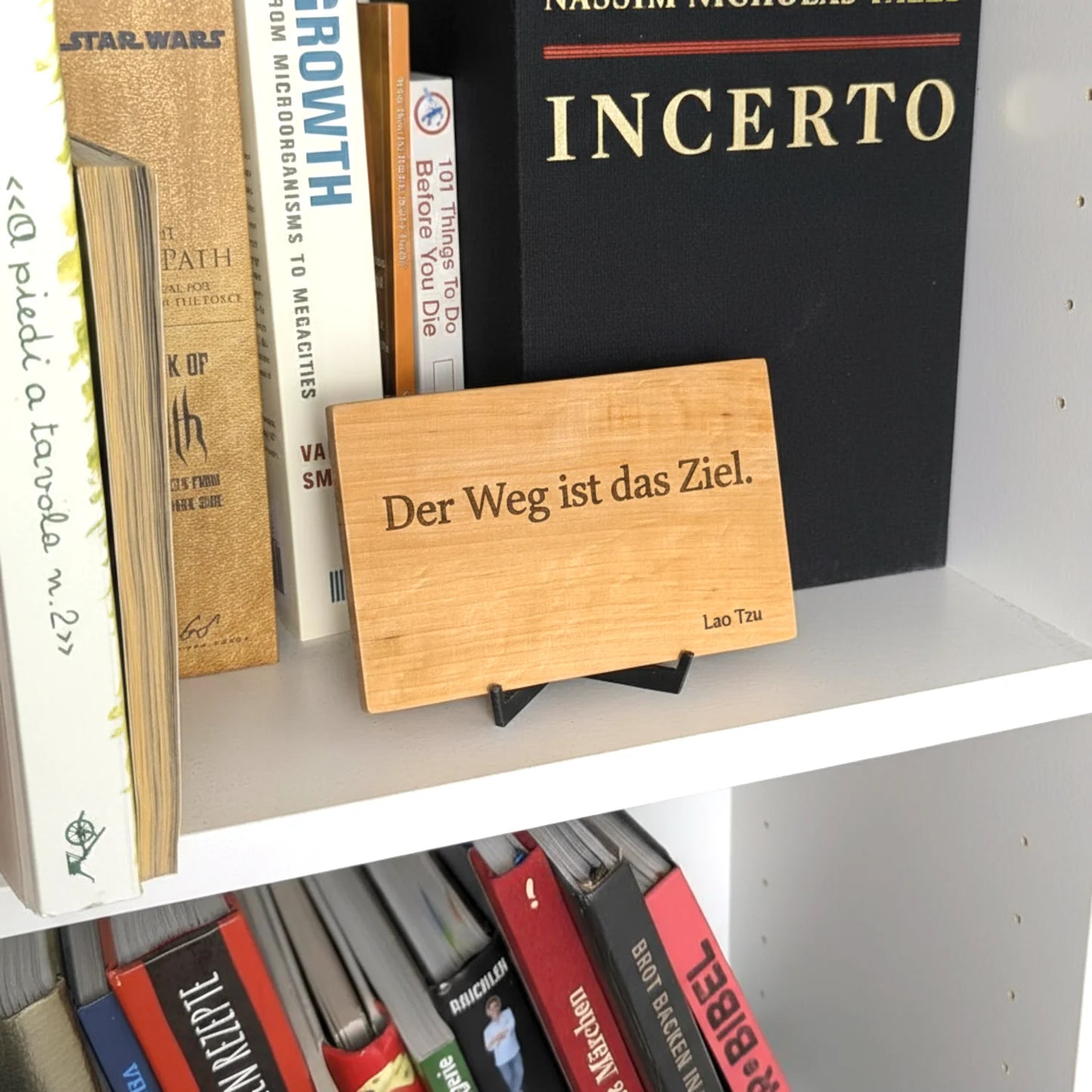 Premium Zitat-Holzshild aus Buche – personalisiertes Holzschild mit individuellem Zitat