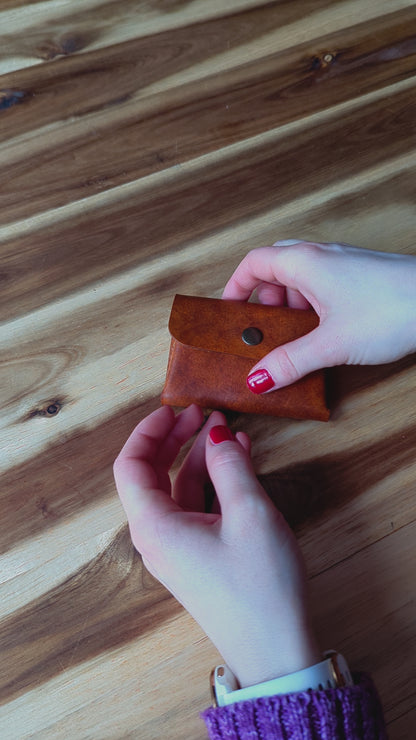 Lux Leder Wallet - Leder Portemonnaie, elegant, minimalistisch